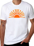 Sunset Graphic Black Tee