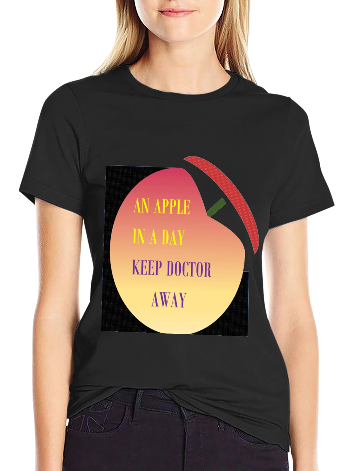 Apple a Day T-Shirt - Doctor Away Graphic Tee