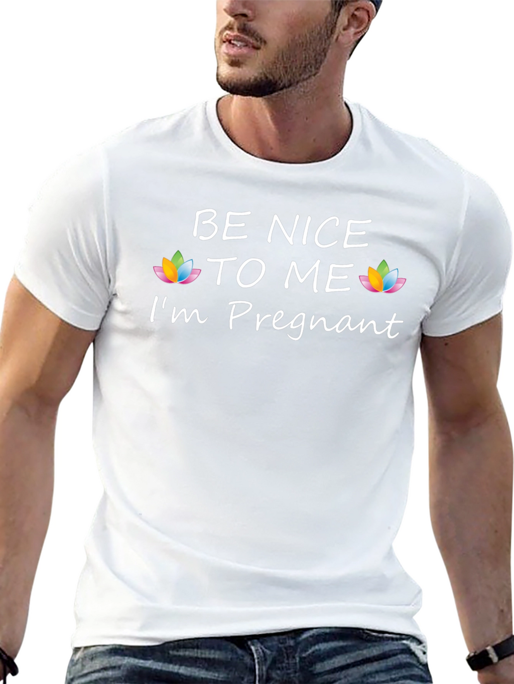 Be Nice to Me Im Pregnant Funny T-Shirt