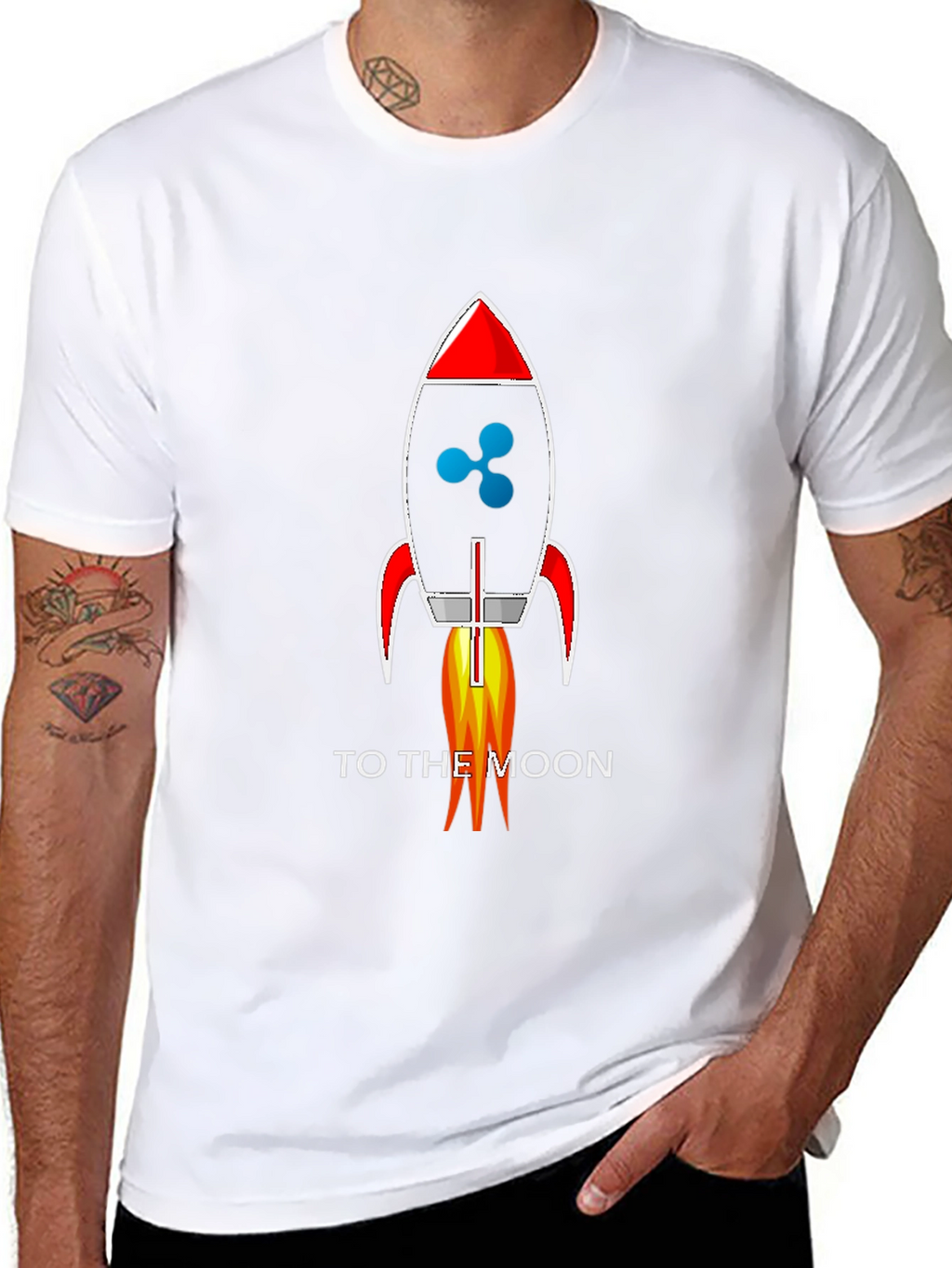 Ripple XRP Rocket To The Moon T-Shirt