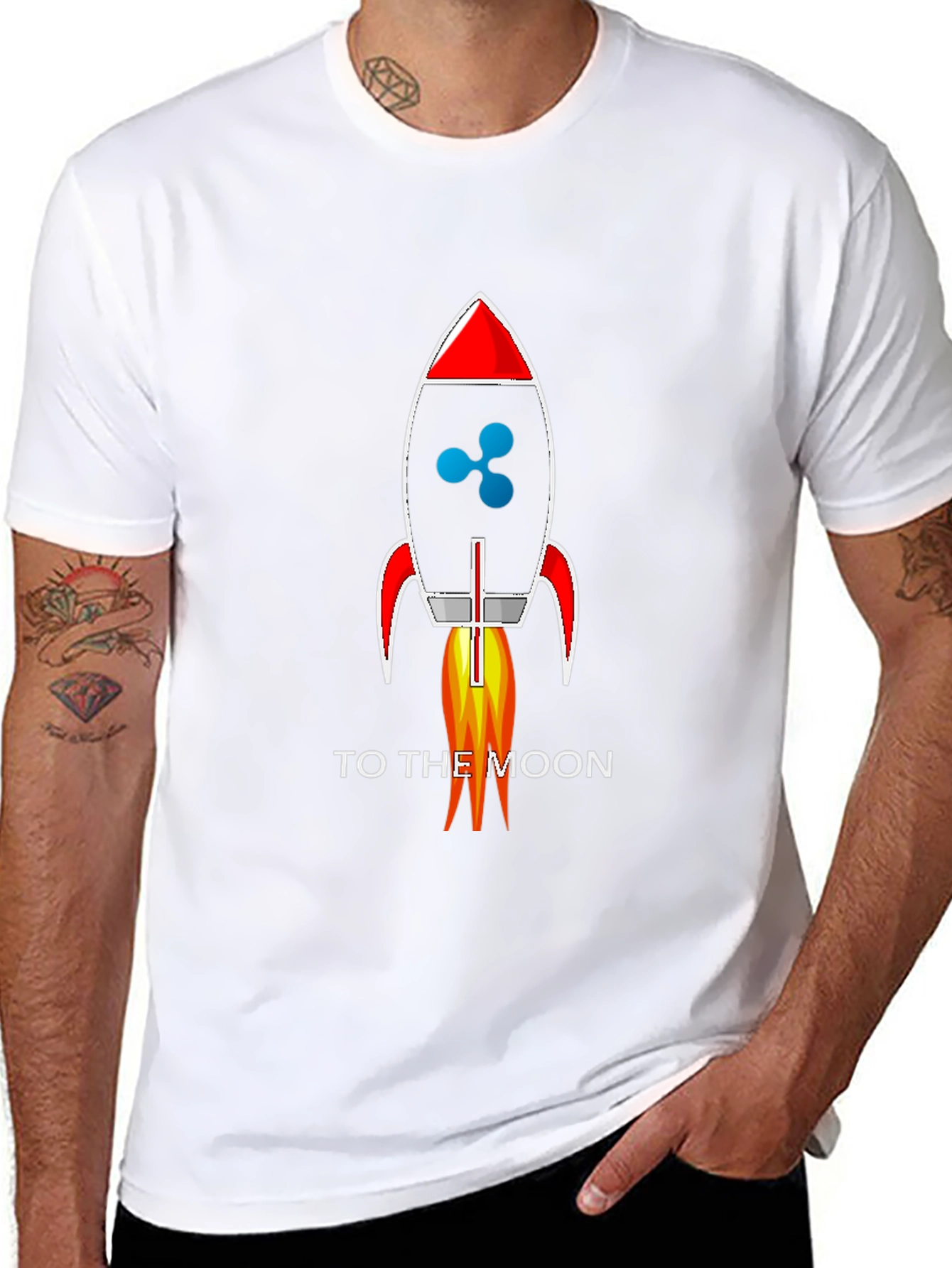 Ripple XRP Rocket To The Moon T-Shirt