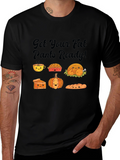 Thanksgiving Fat Pants Ready Black T-Shirt