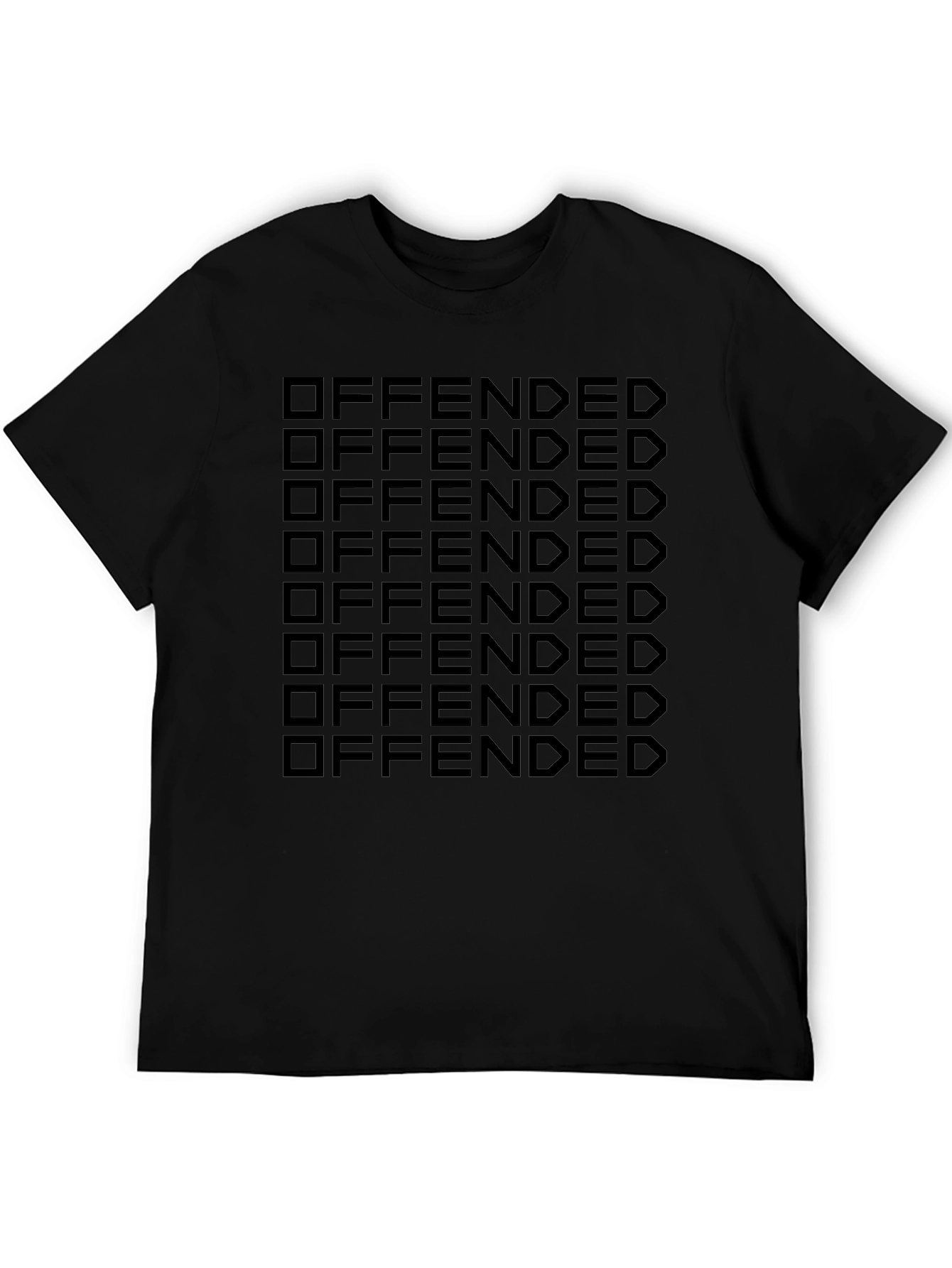 Offended Graphic Print Black T-Shirt