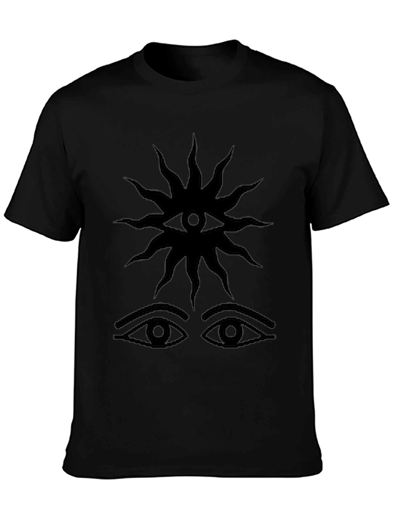Mystic Eye Graphic Tee - Black Cotton