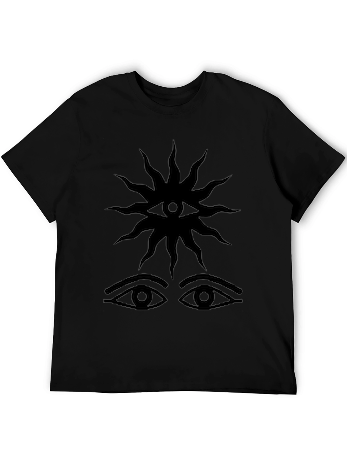Mystic Eye Graphic Tee - Black Cotton
