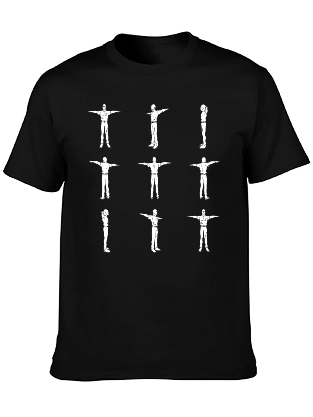 T-Pose Mens Graphic Tee - Black