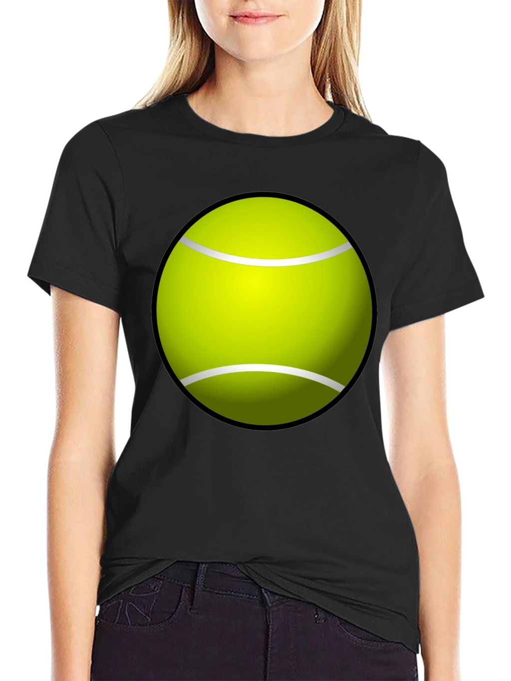 Tennis Ball Graphic Tee - Fun & Casual