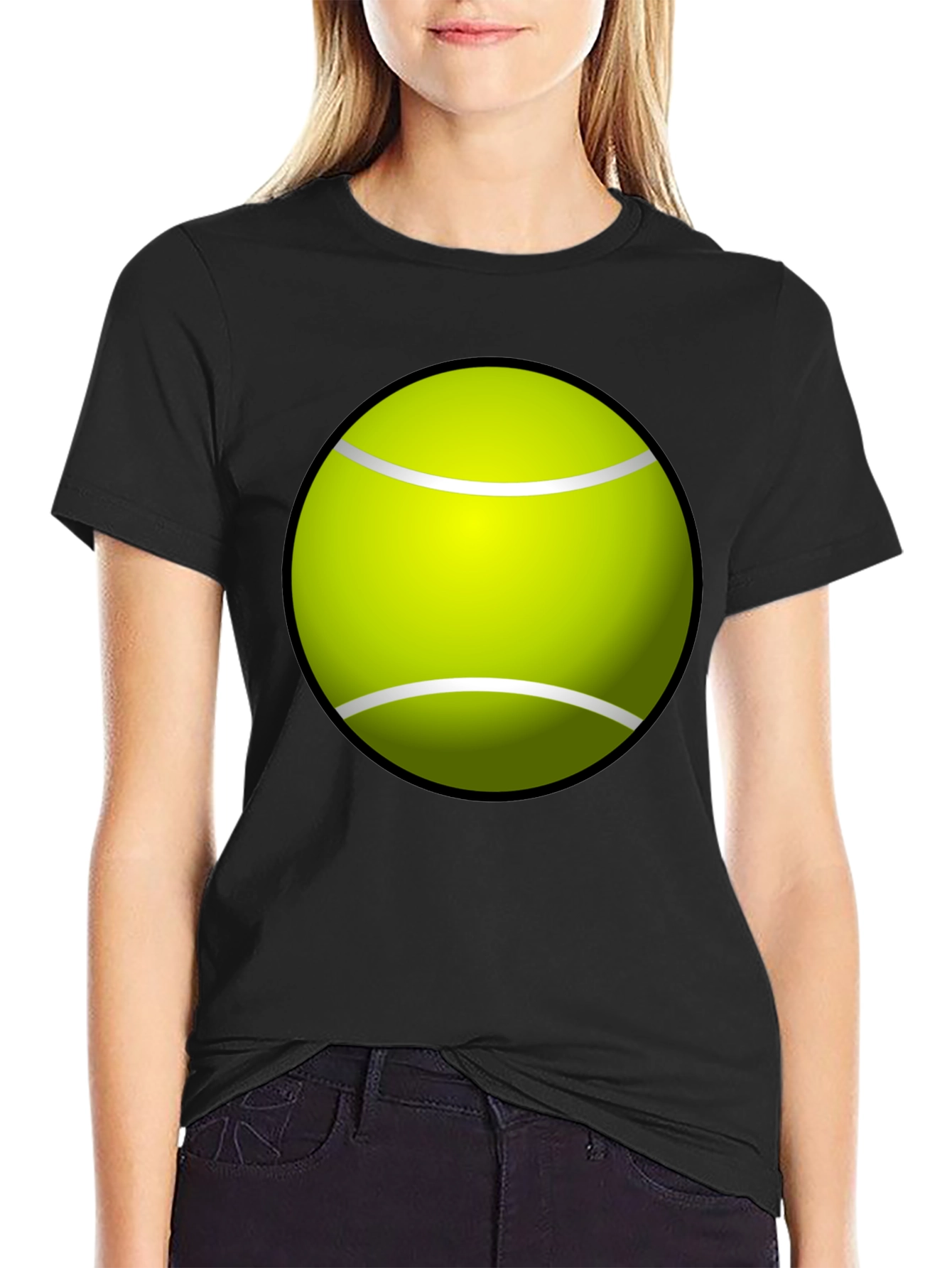 Tennis Ball Graphic Tee - Fun & Casual