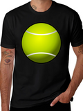 Tennis Ball Graphic Tee - Fun & Casual