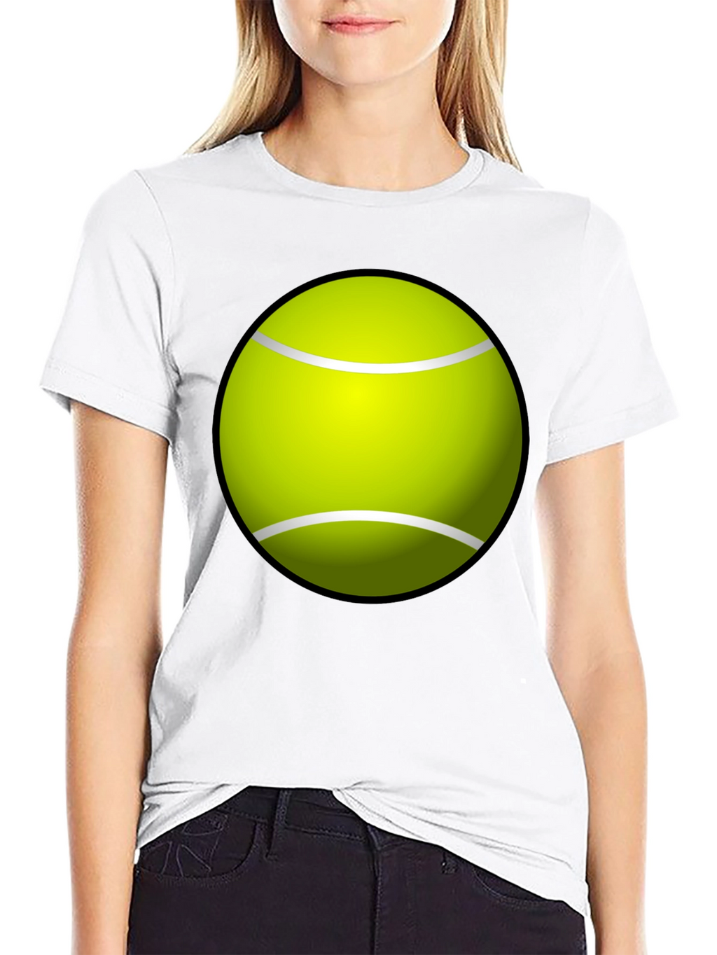 Tennis Ball Graphic Tee - Fun & Casual