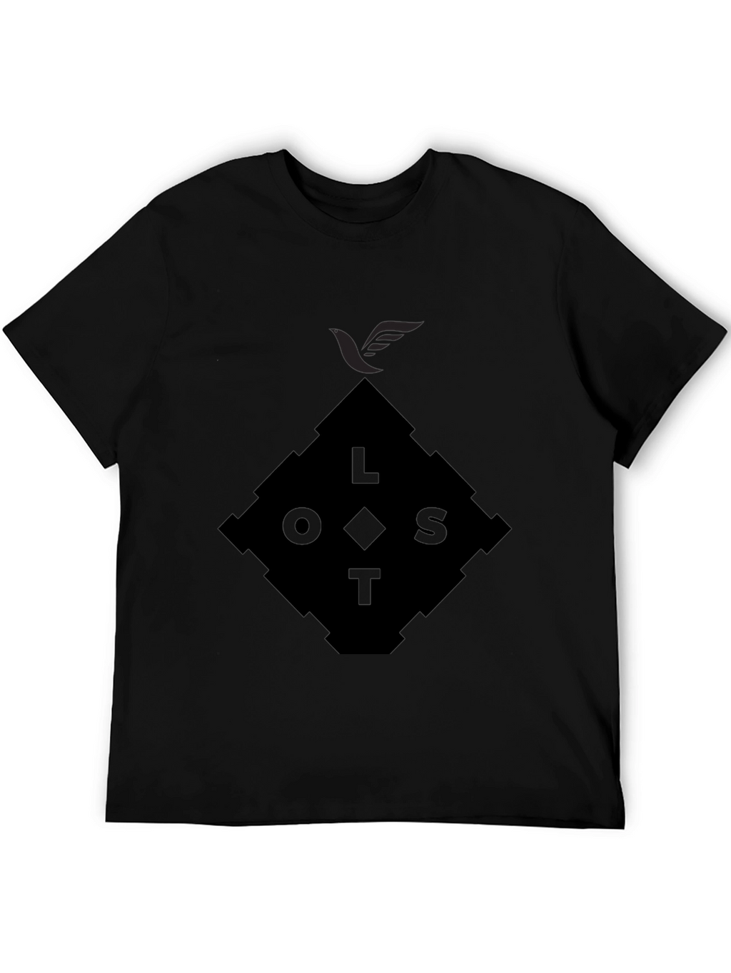 Lost Diamond Graphic Black T-Shirt