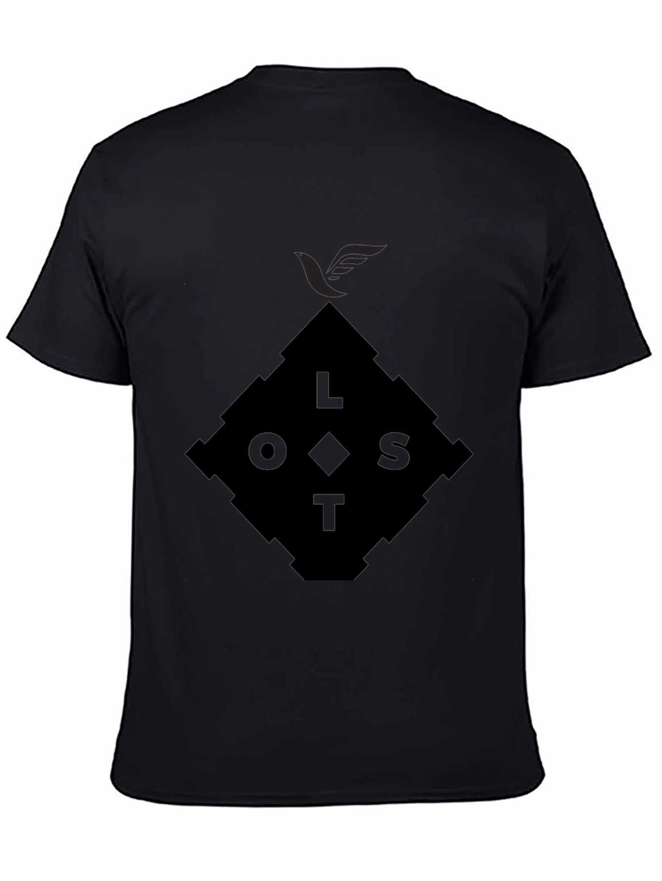 Lost Diamond Graphic Black T-Shirt