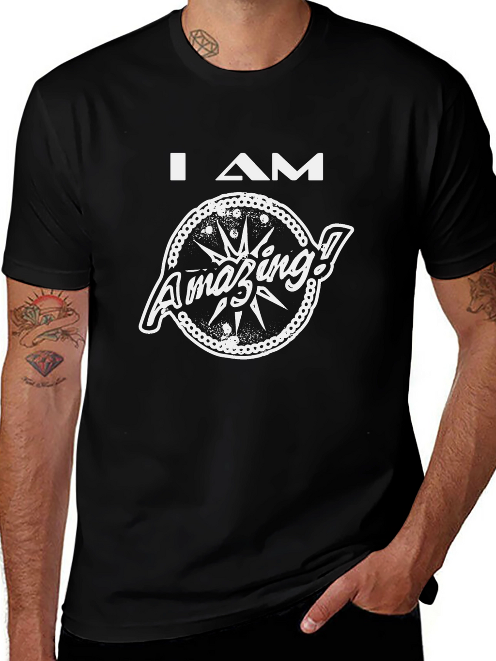 I AM Amazing Black T-Shirt