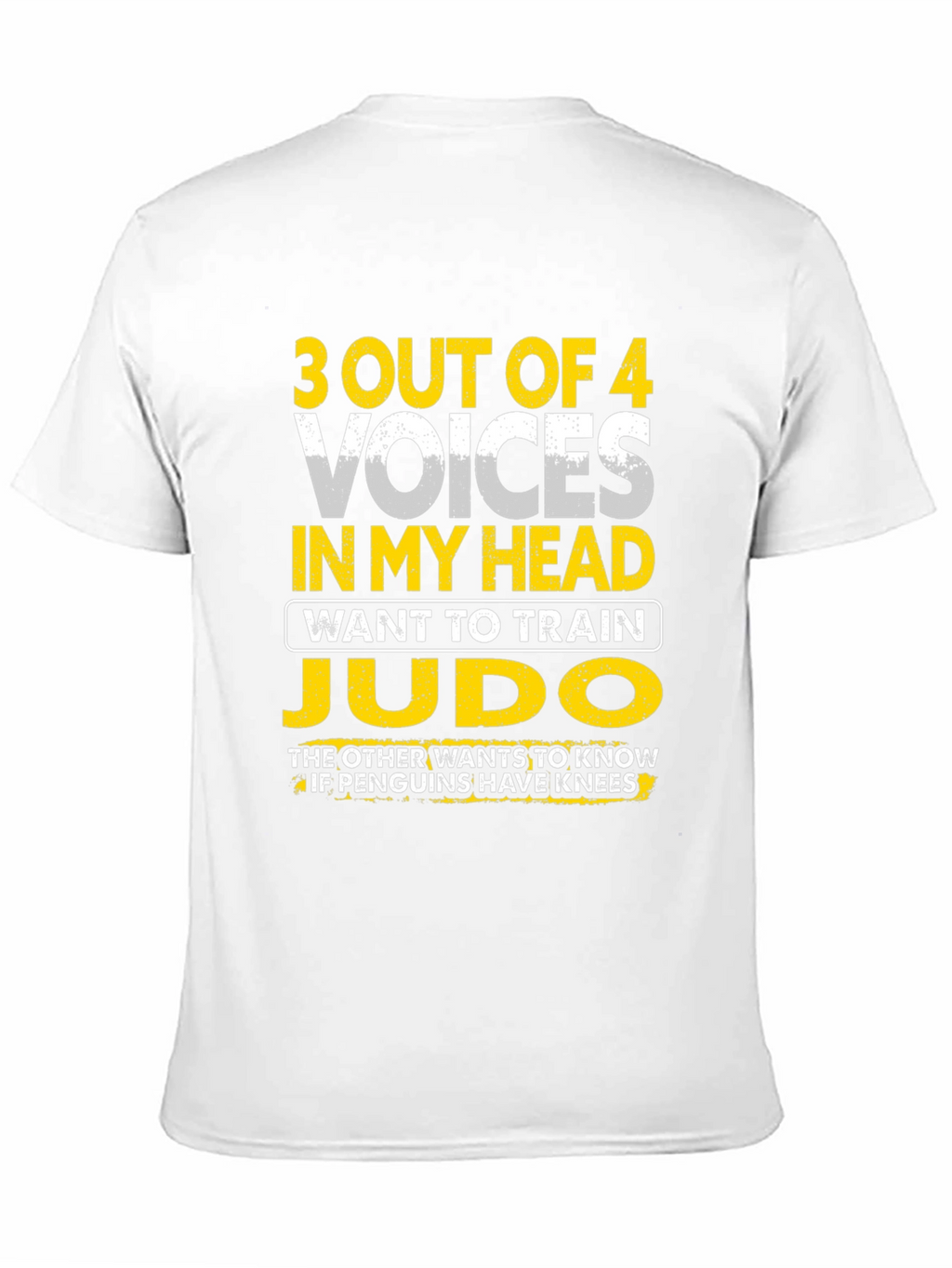 Funny Judo Training T-Shirt: 3 Out of 4 Voices