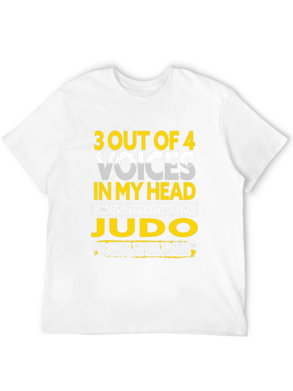 Funny Judo Training T-Shirt: 3 Out of 4 Voices