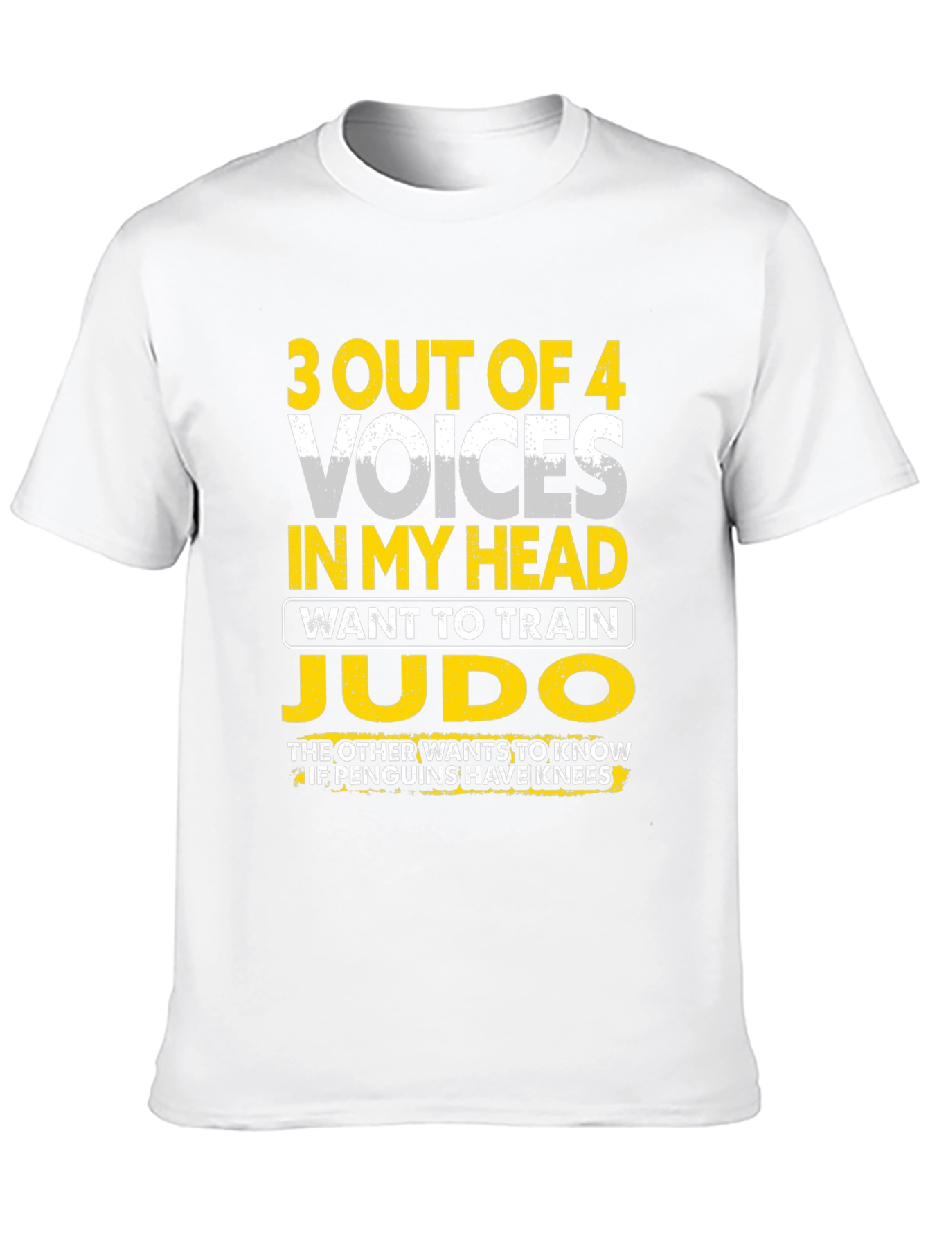 Funny Judo Training T-Shirt: 3 Out of 4 Voices