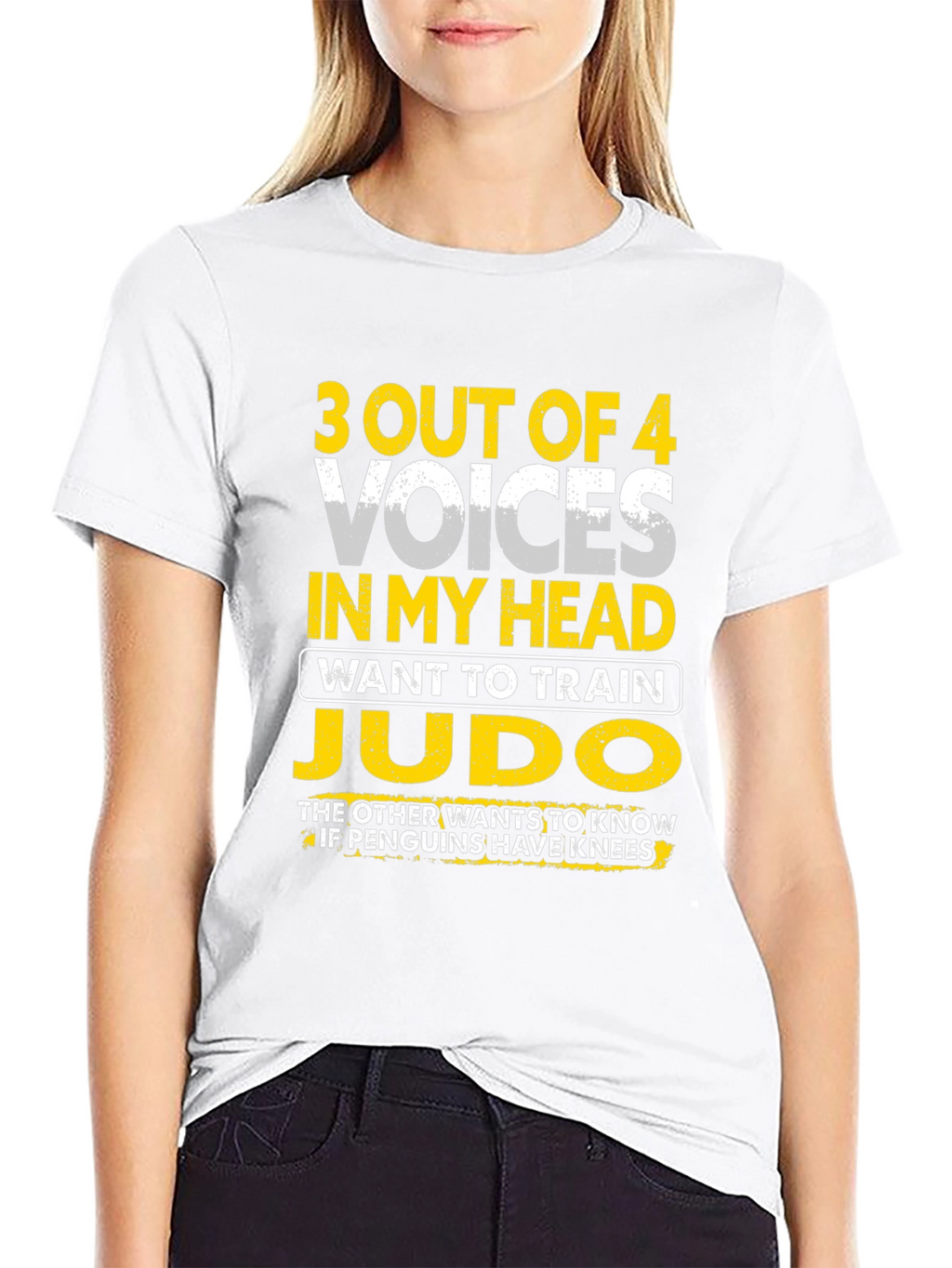 Funny Judo Training T-Shirt: 3 Out of 4 Voices