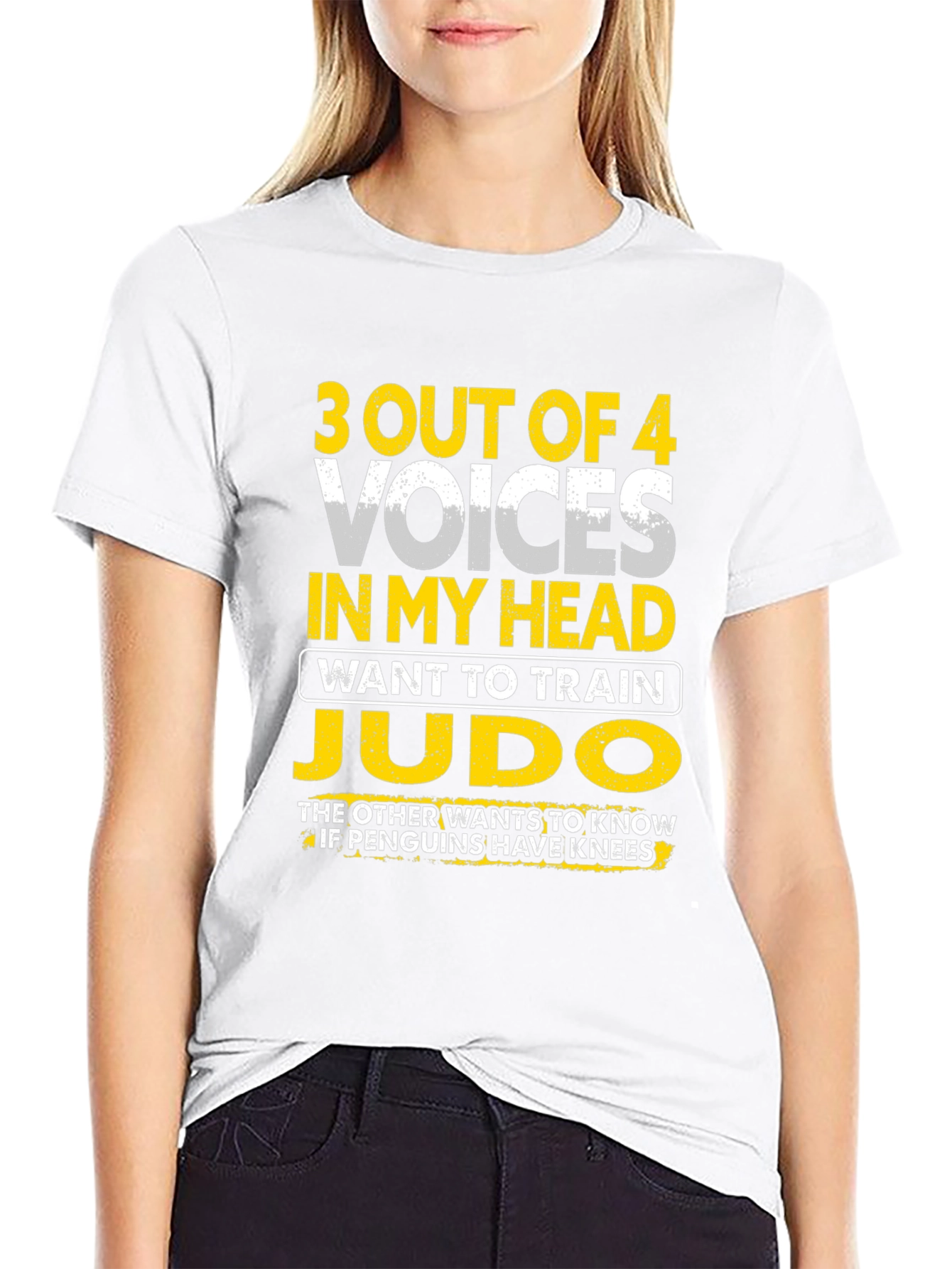 Funny Judo Training T-Shirt: 3 Out of 4 Voices