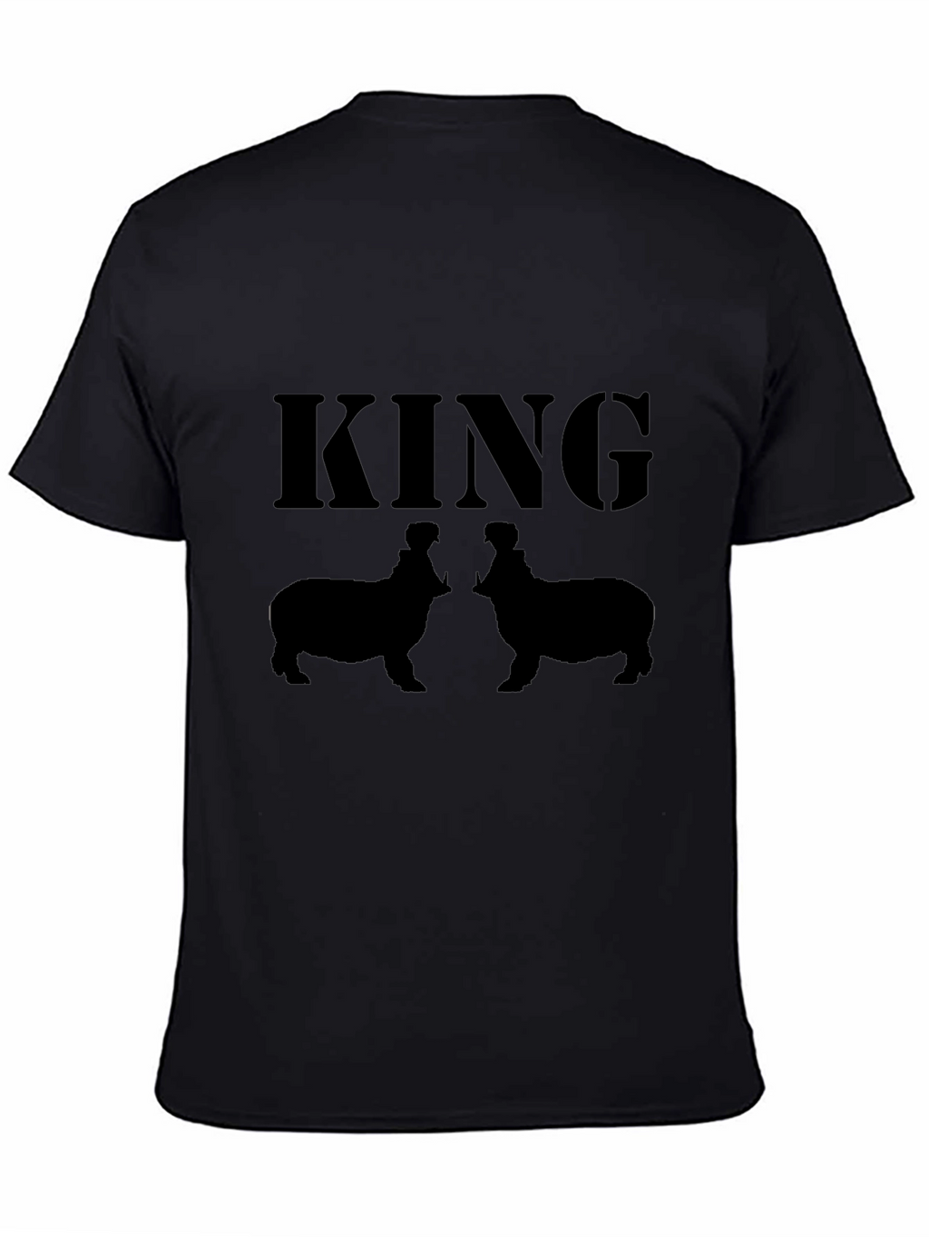 King Hippo T-Shirt - Black Graphic Tee