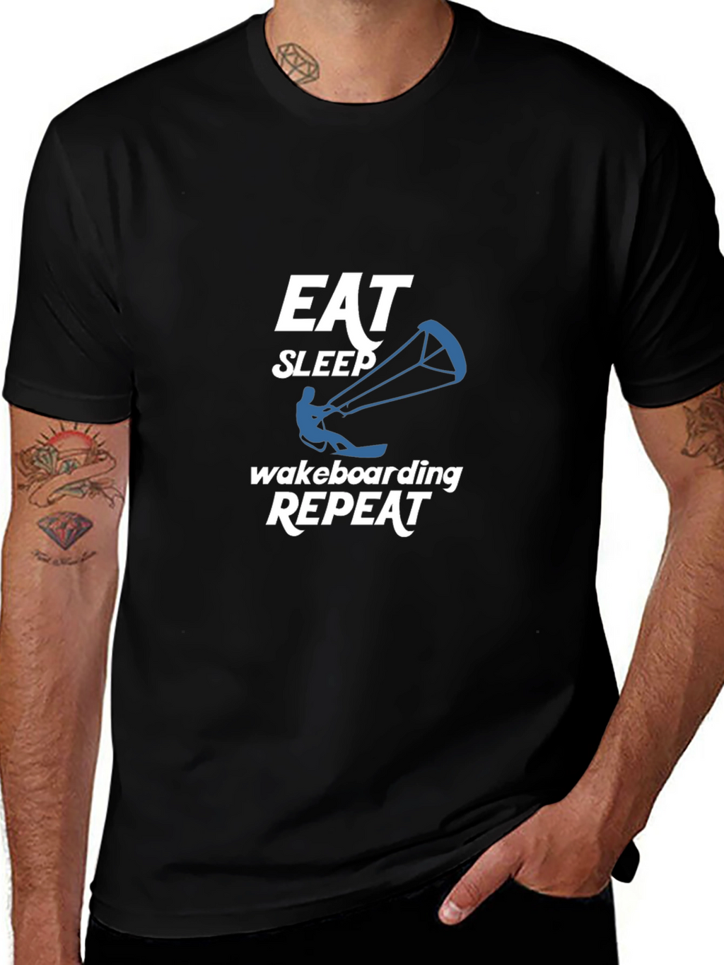 Eat Sleep Wakeboarding Repeat T-Shirt