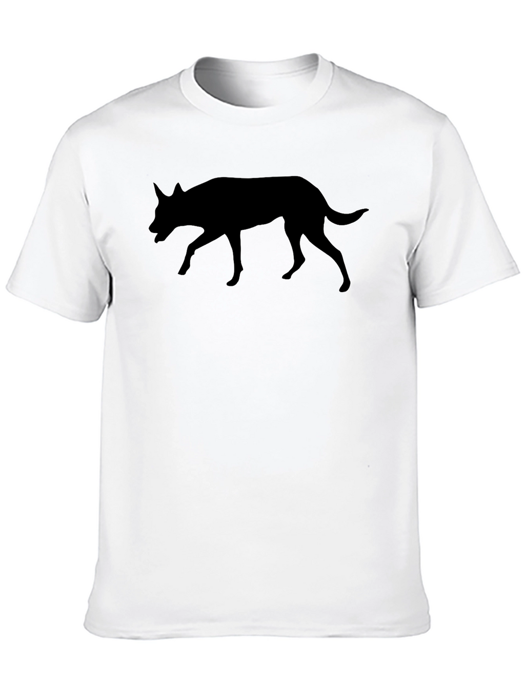 Black Dog Silhouette Graphic Tee - Unisex Casual Shirt