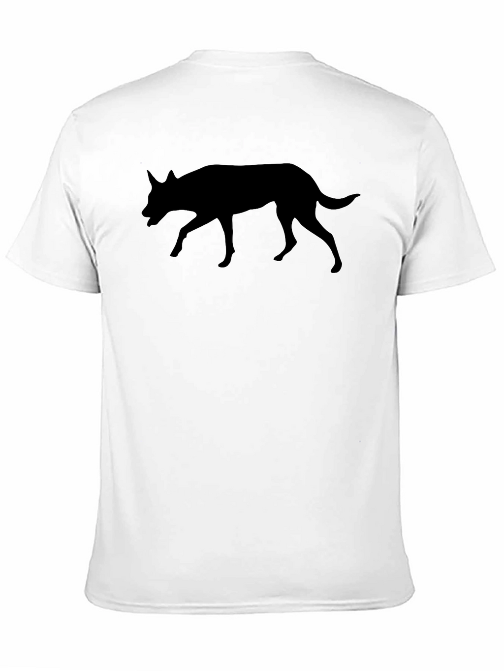 Black Dog Silhouette Graphic Tee - Unisex Casual Shirt