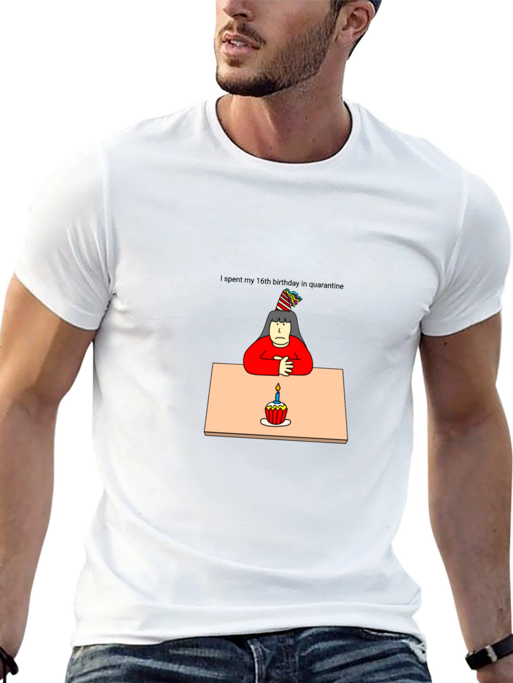 Quarantine Birthday T-Shirt - Unisex Black Tee