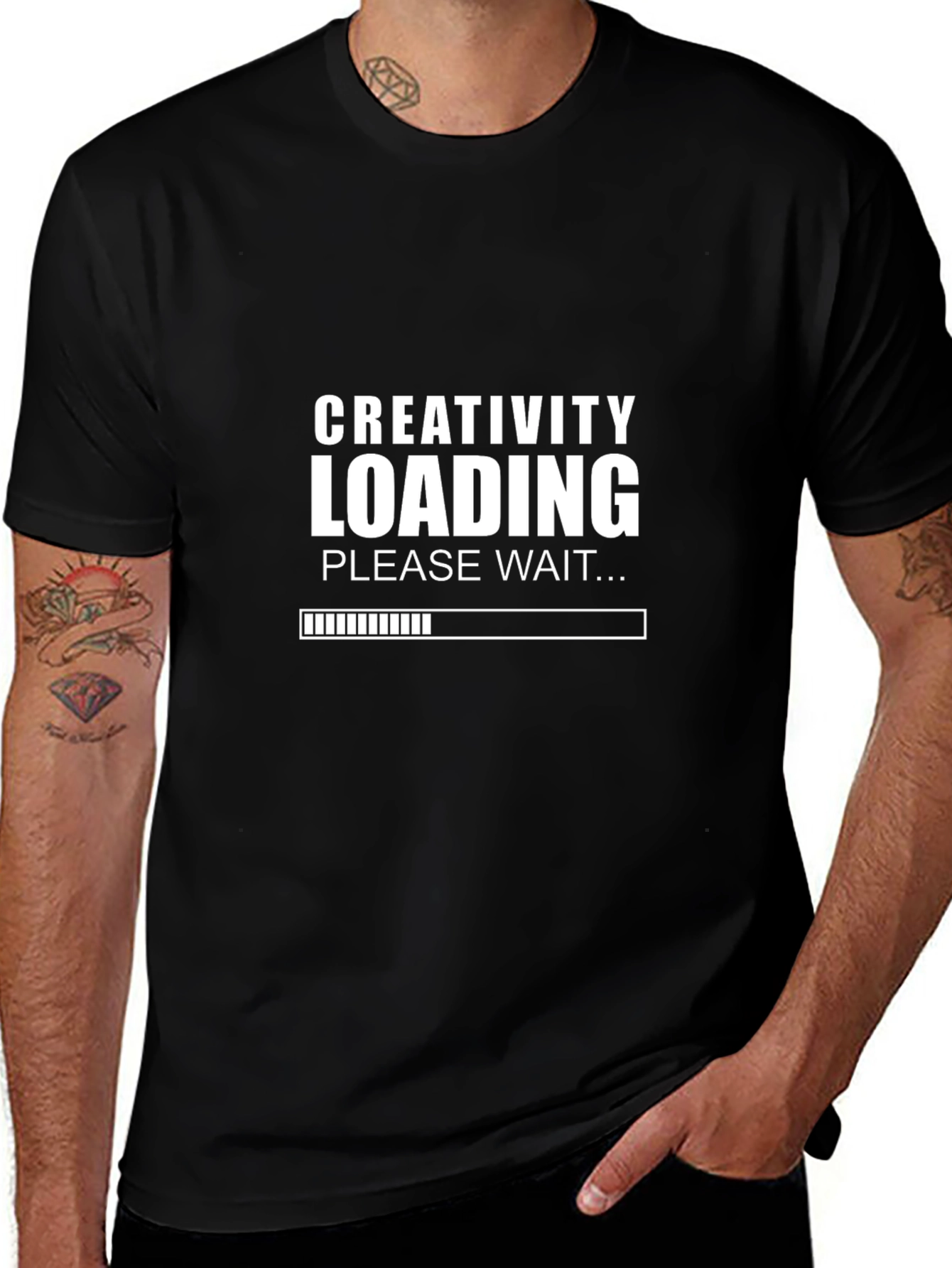 Creativity Loading Funny Graphic T-Shirt