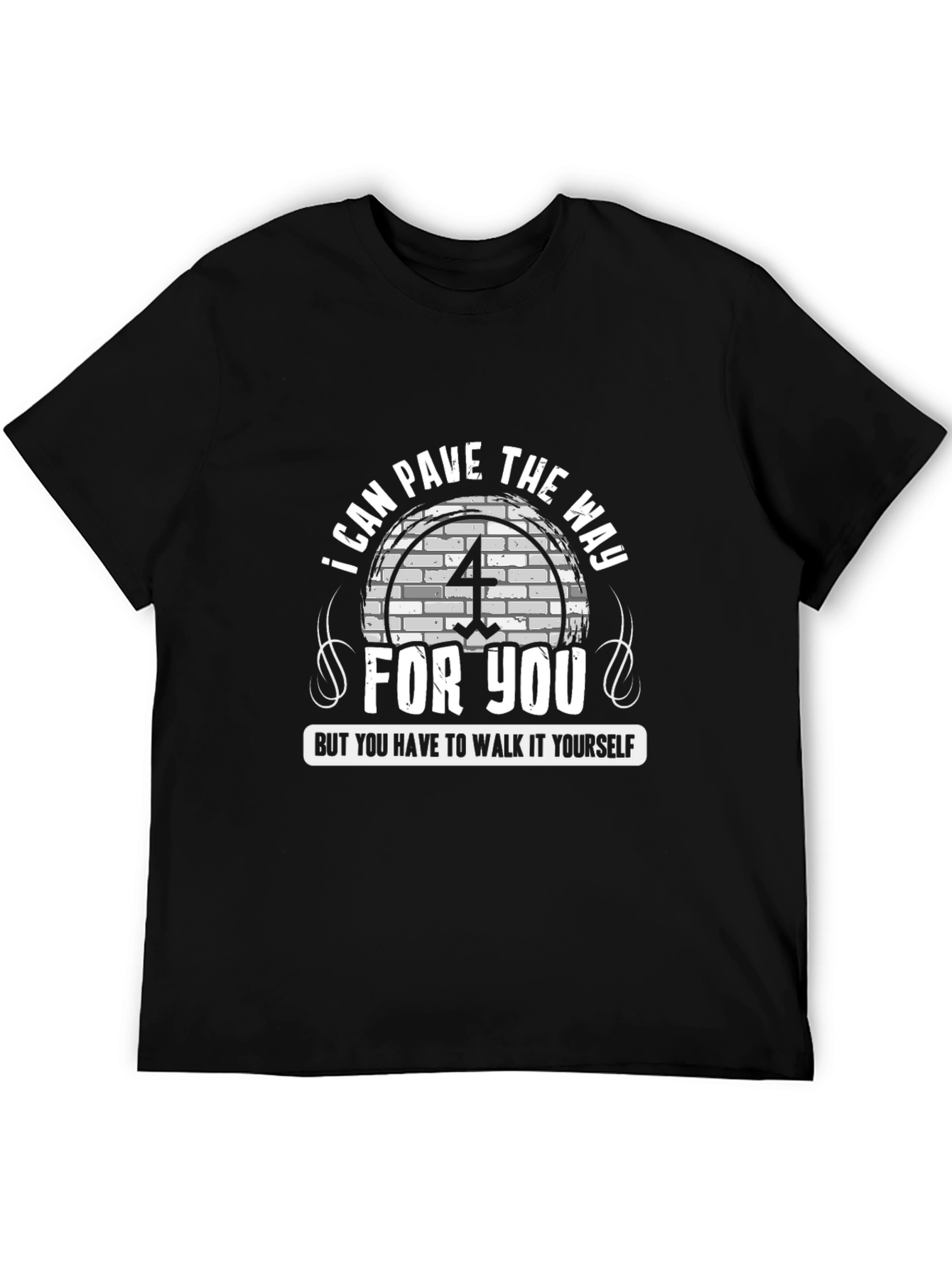 Pave The Way Graphic T-Shirt - Unisex Black Tee