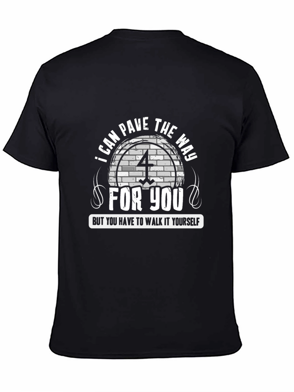 Pave The Way Graphic T-Shirt - Unisex Black Tee