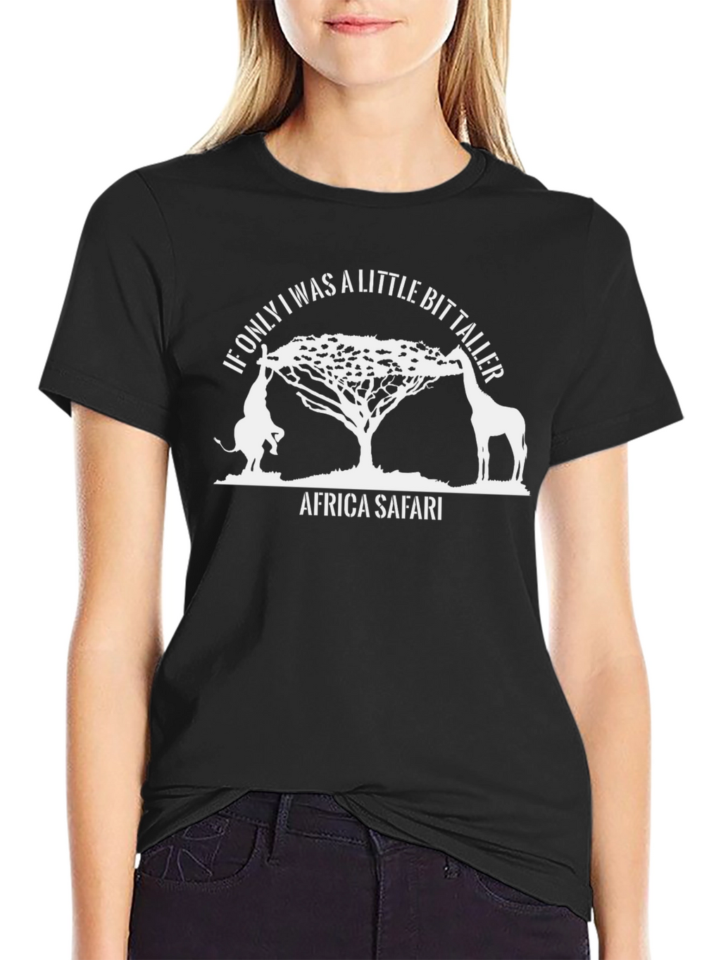 Africa Safari Giraffe Graphic T-Shirt