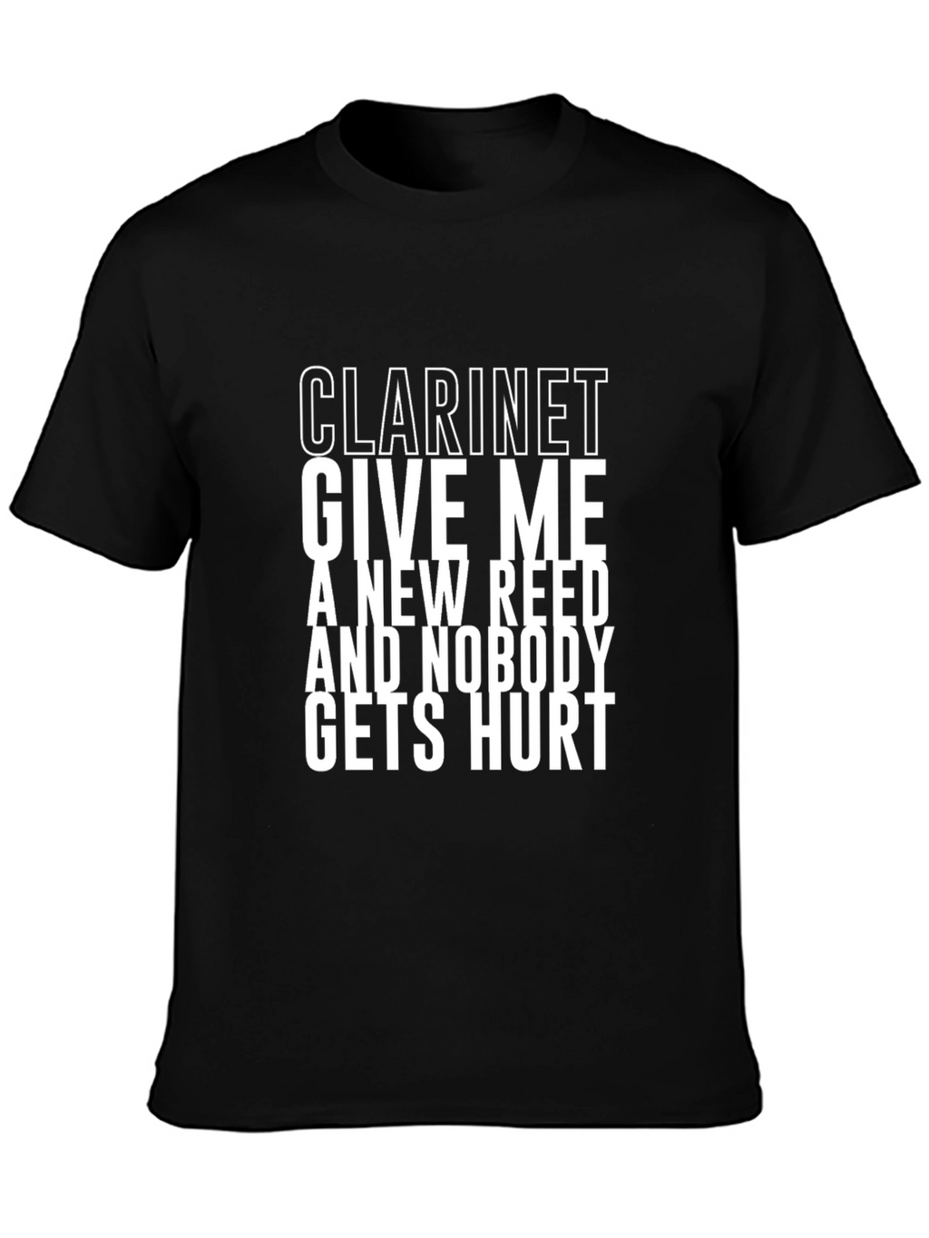 Clarinet Give Me A New Reed Graphic T-Shirt