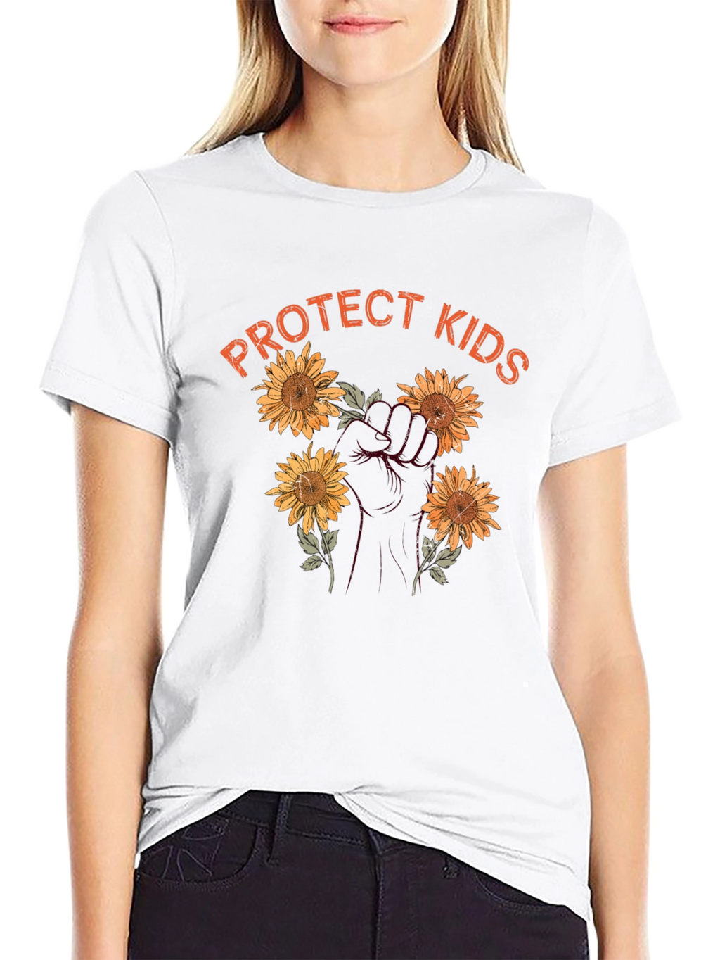 Protect Kids Sunflower Graphic Tee