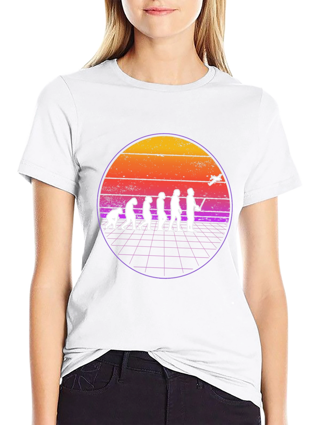 Evolution of Flight T-Shirt - Retro Pilot Design