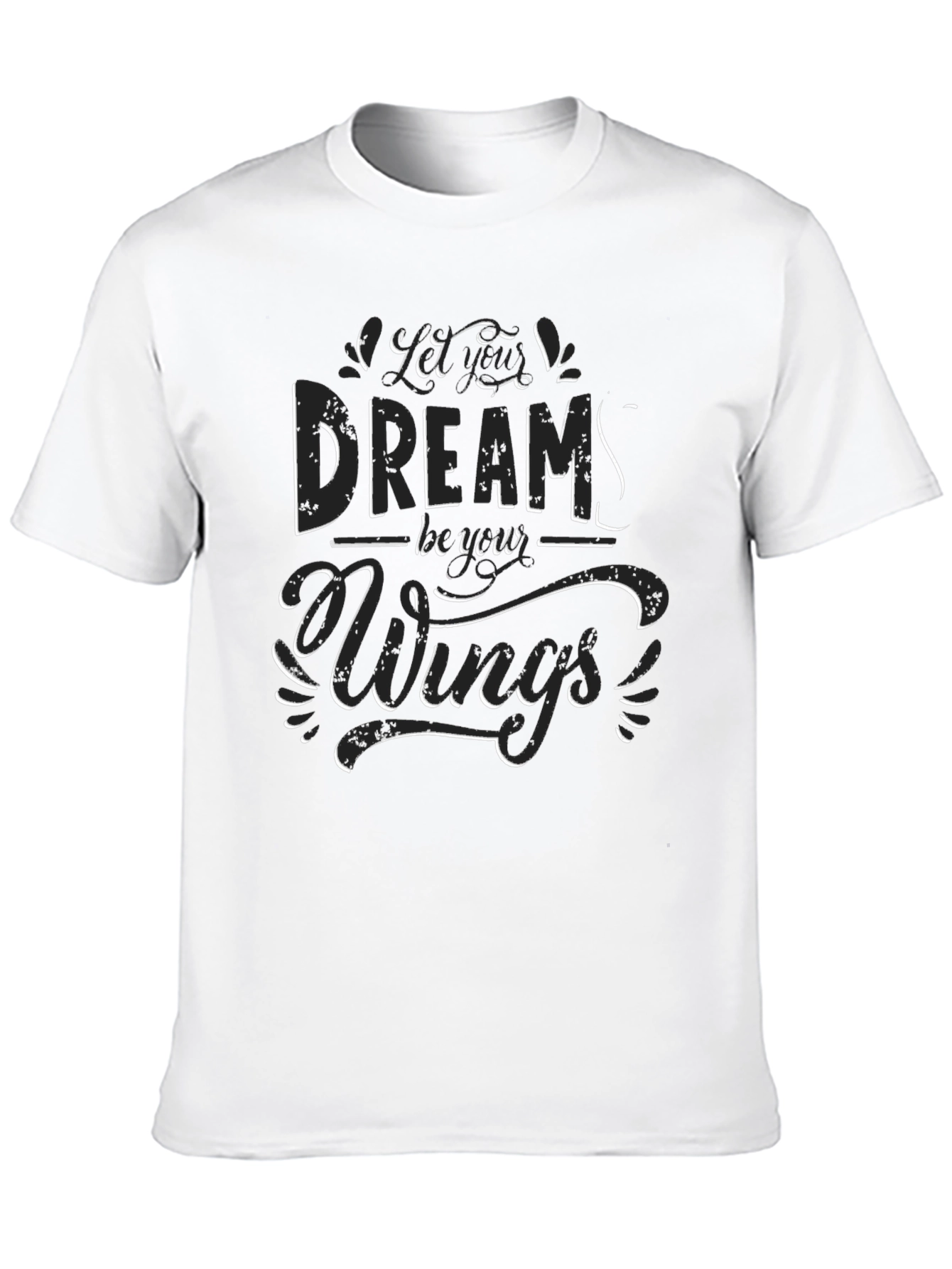 Dreams Have Wings Graphic Tee - Black
