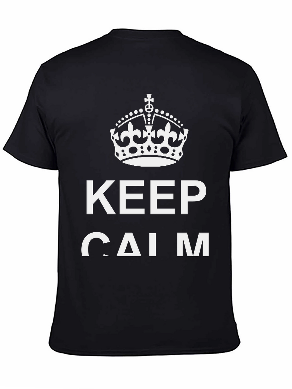 Keep Calm Graphic Tee - Trendy Relaxed Fit T-Shirt