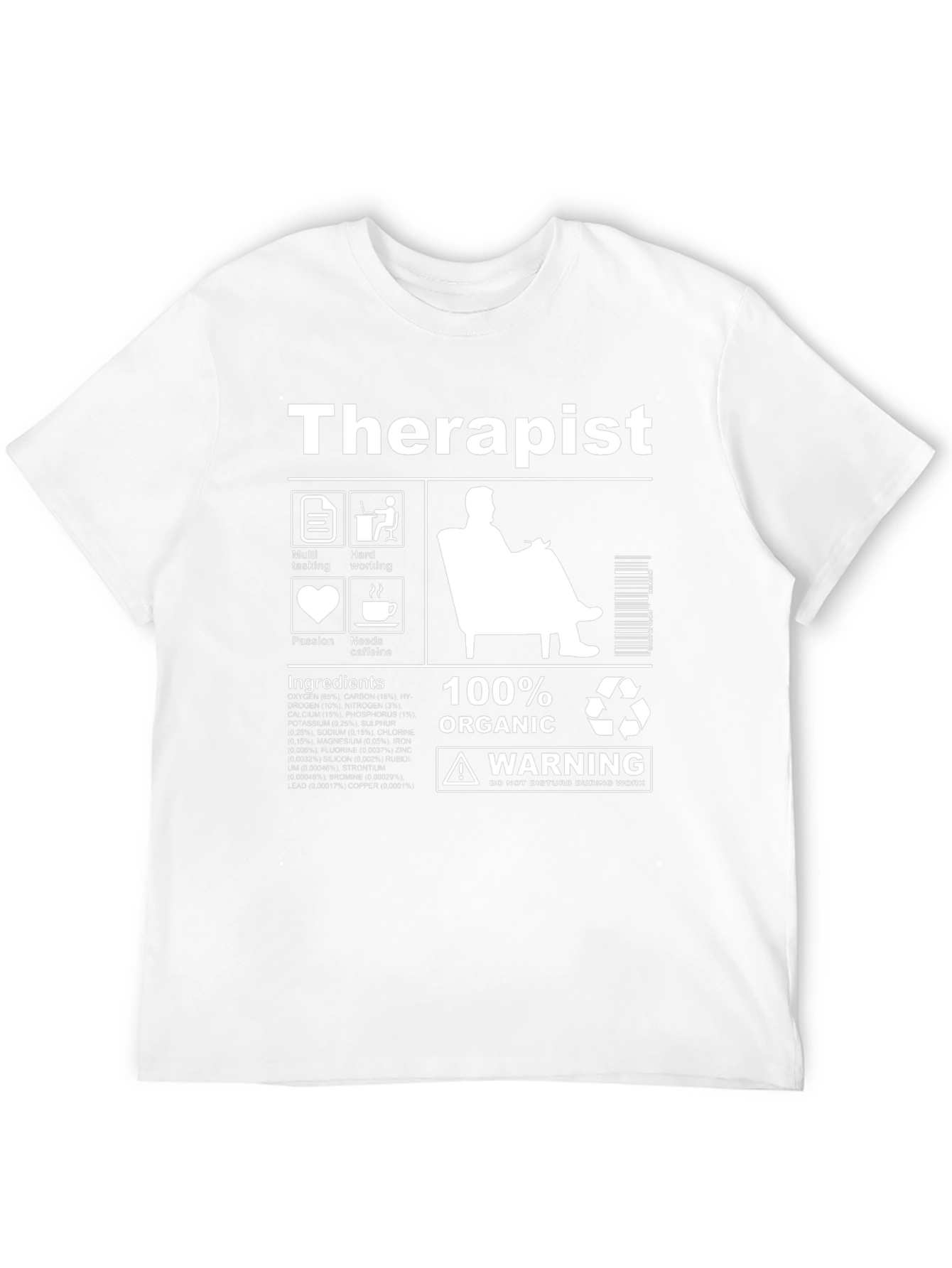 Therapist Organic Ingredients T-Shirt