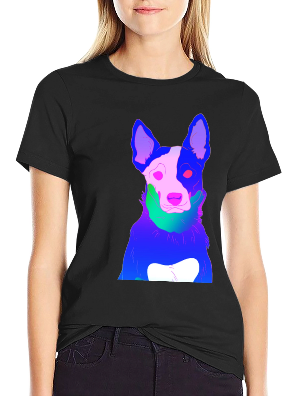 Cool Dog Graphic Tee - Stylish Animal Print T-Shirt