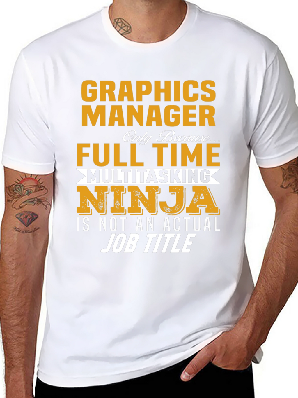 Graphics Manager Full Time Ninja T-Shirt