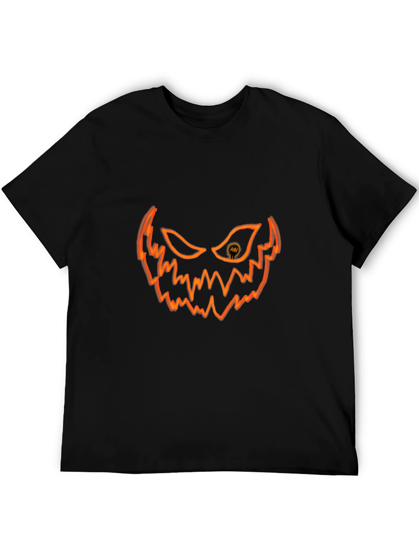 Halloween Pumpkin Face Graphic T-Shirt