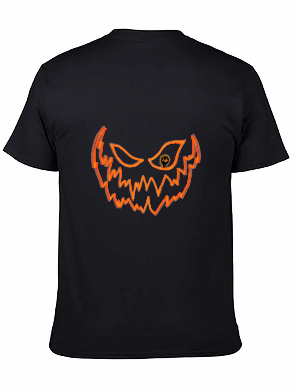 Halloween Pumpkin Face Graphic T-Shirt