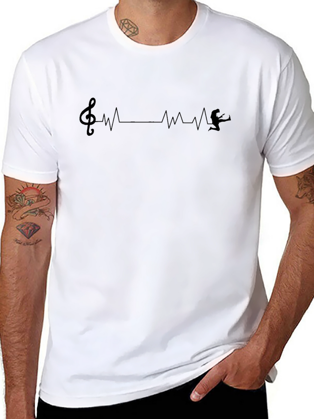 Music Heartbeat Tee - Musician Gift