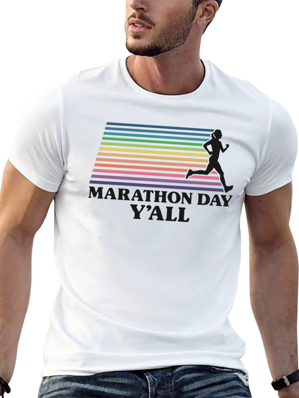Marathon Day Yall Tee - Retro Runner