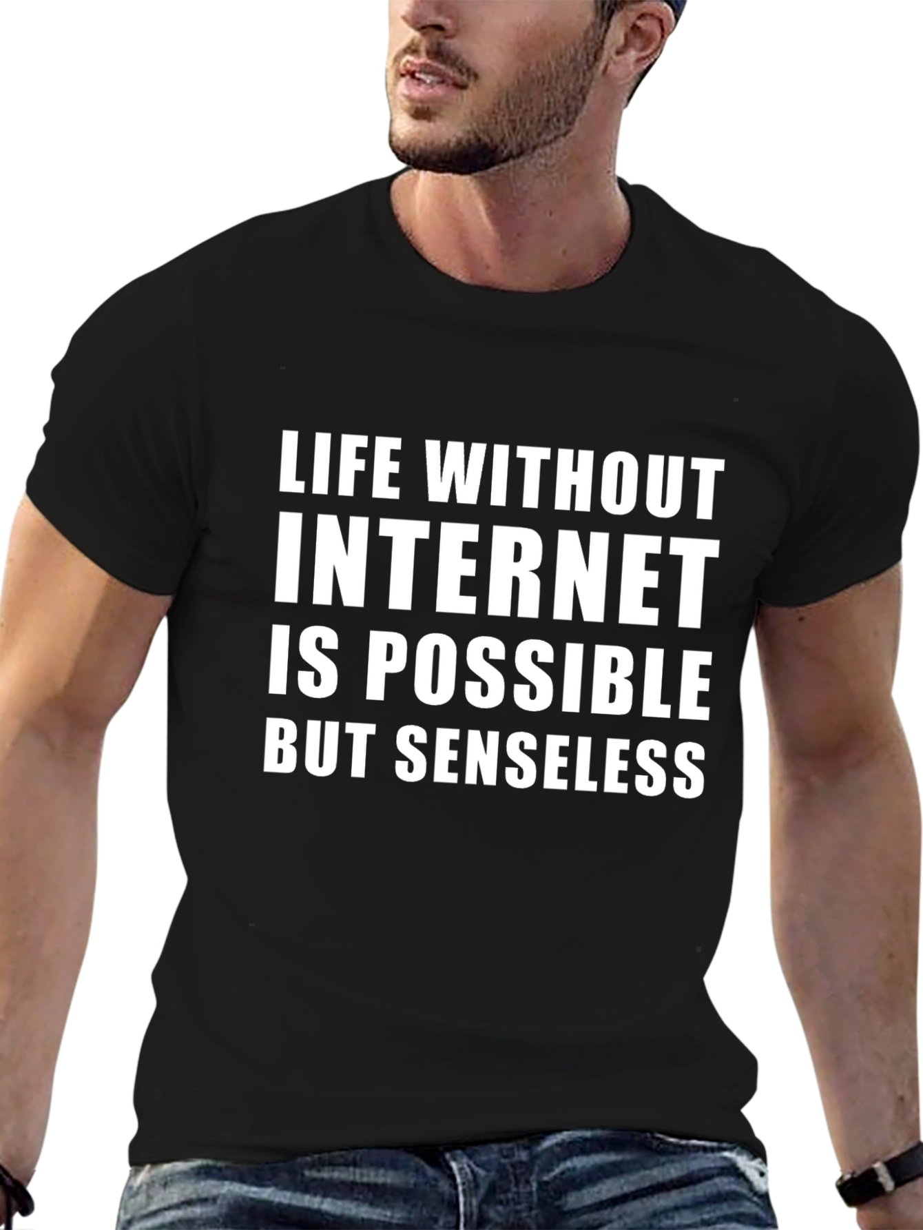 Funny Internet T-Shirt - Life Without Internet