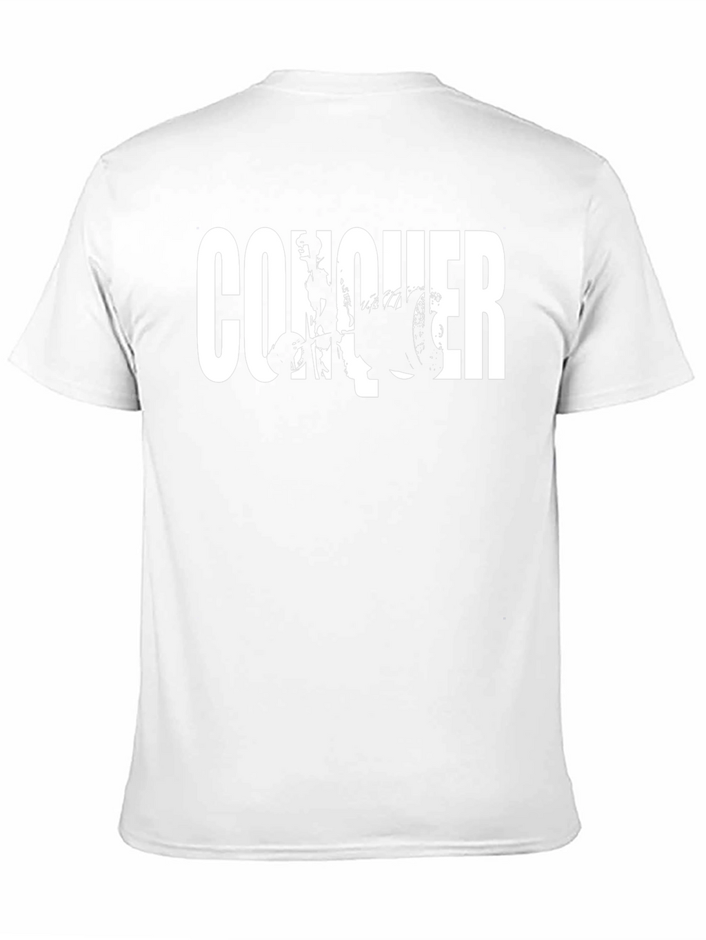 Conquer Graphic Print Black T-Shirt