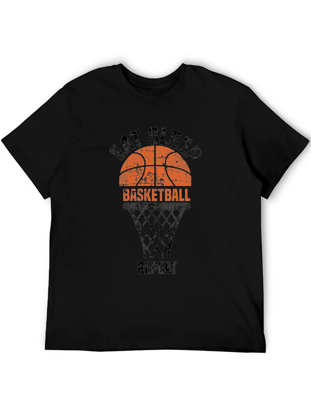 Eat Sleep Basketball Repeat Black T-Shirt