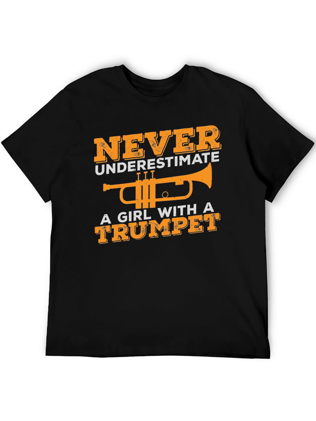 Girl with Trumpet Graphic T-Shirt