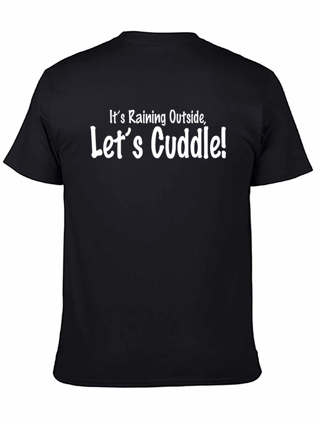Rainy Day Cuddle Black T-Shirt