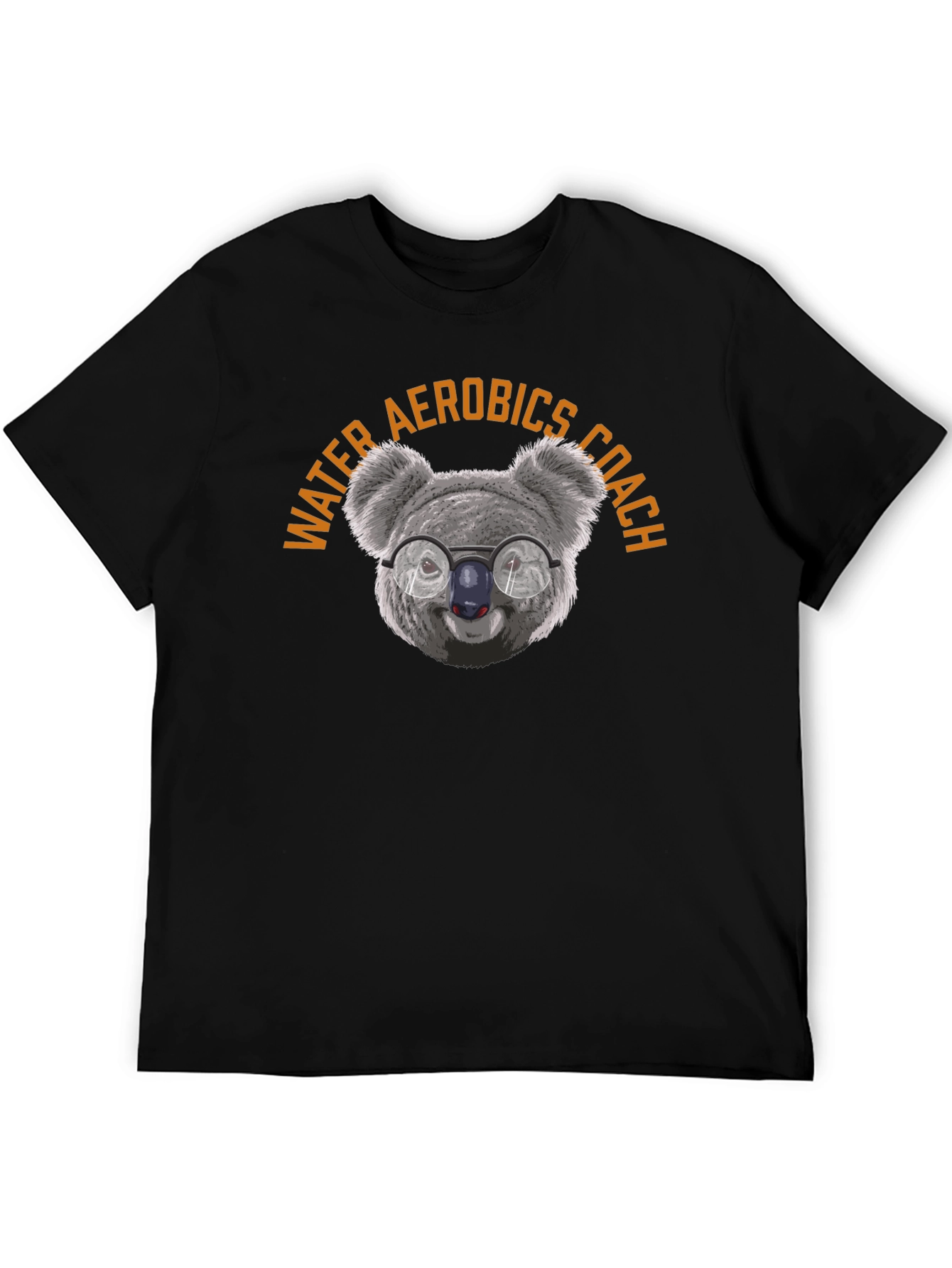 Water Aerobics Coach T-Shirt: Koala with Glasses