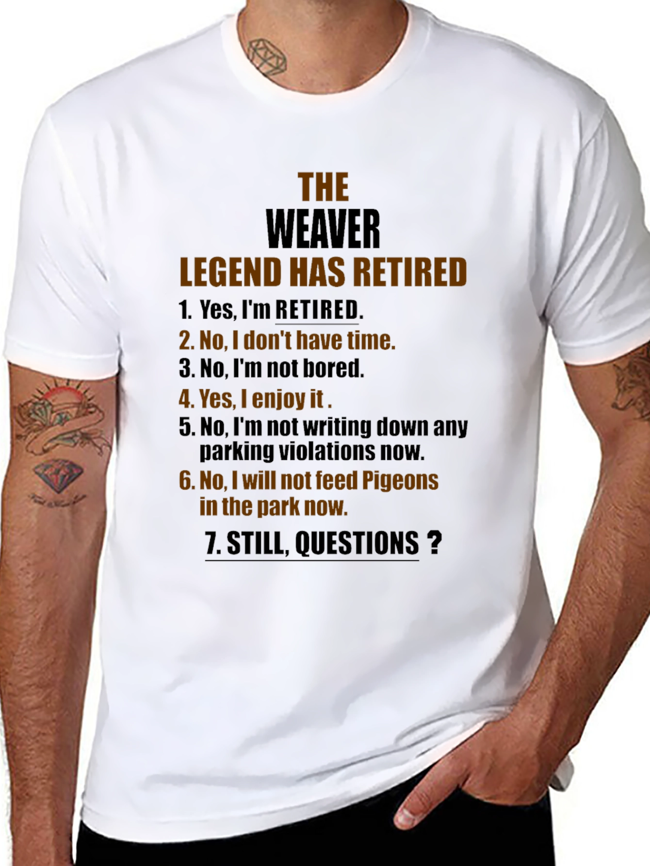 The Weaver Legend Retired Graphic T-Shirt